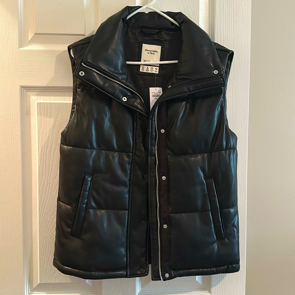 Abercrombie and Fitch Leather Vest